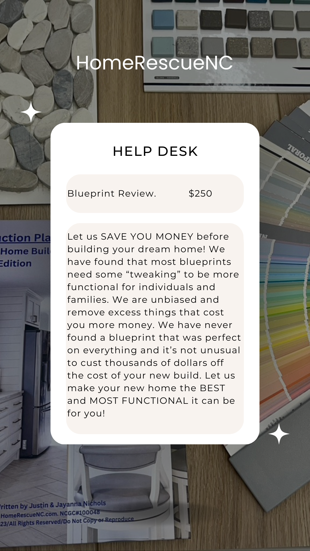 HELP DESK. Blueprint Review
